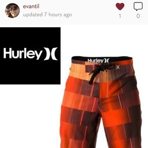Hurley Phantom 60 Boardshorts - Size 34